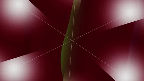 Abstract background with flowing red and green lines and light effects Stock Footage 336474831