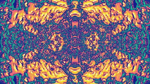 Abstract background of flowing symmetrical shape Stock-Footage 135164912