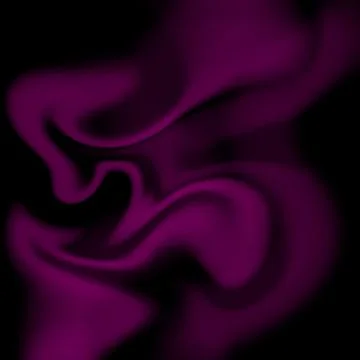 Abstract background flowing waves of magenta on a solid black backdrop 스톡 일러스트
