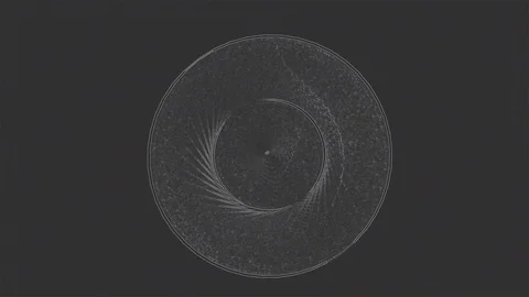 Abstract Background Fluctuating Geometric Circular Pattern 13 Stock Footage 86514223