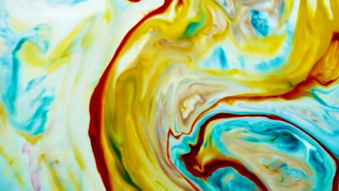 Abstract background, fluid art, ink in motion. Ink bloom, blast, paint explosion Stock Footage 144258614