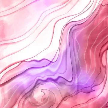 Abstract background in fluid art style. Alcohol ink, gold leaf, watercolor Stock Illustration