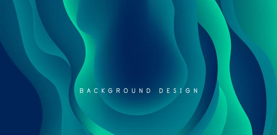 Abstract background fluid bubbles and wave elements. Template for covers 스톡 일러스트