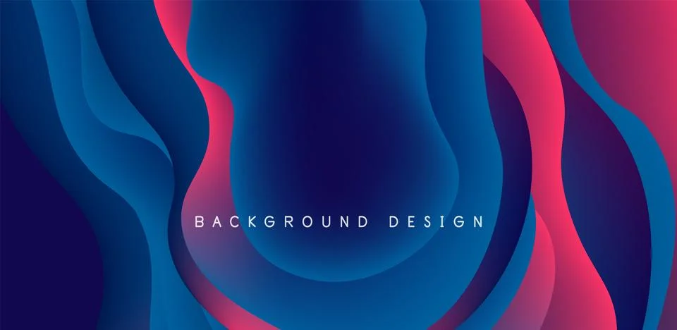 Abstract background fluid bubbles and wave elements. Template for covers 스톡 일러스트