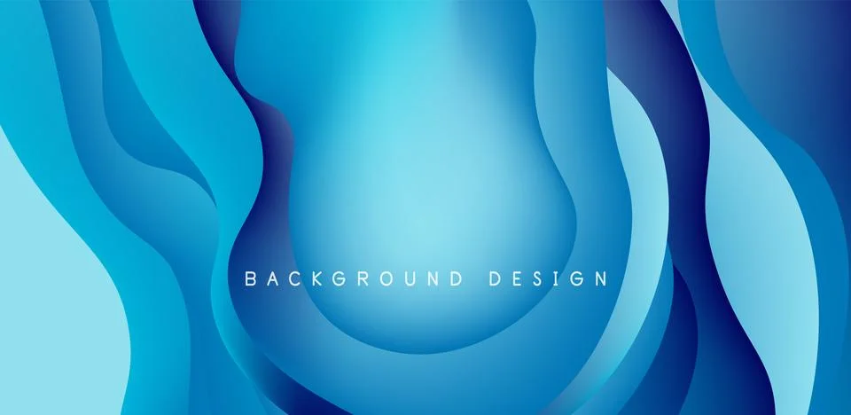 Abstract background fluid bubbles and wave elements. Template for covers 스톡 일러스트