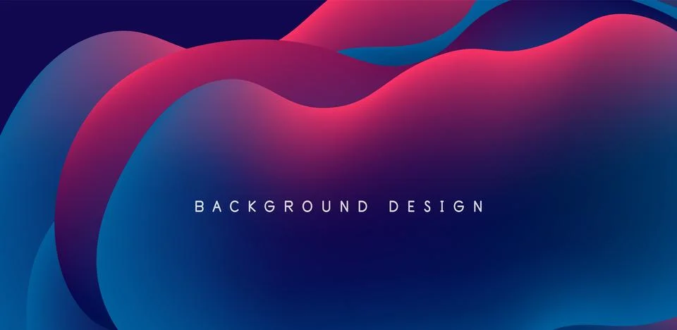 Abstract background fluid bubbles and wave elements. Template for covers Stock Illustration