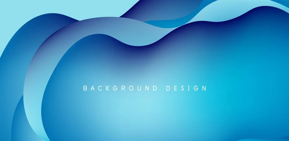 Abstract background fluid bubbles and wave elements. Template for covers Stock Illustration