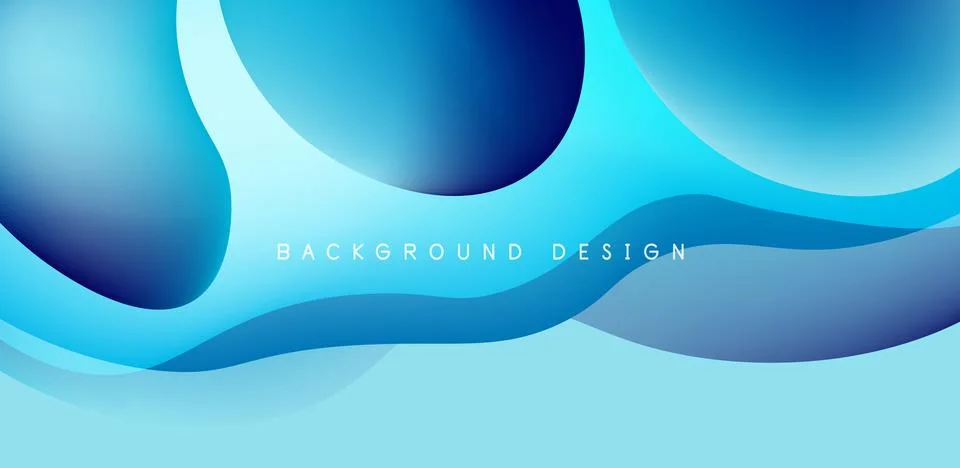 Abstract background fluid bubbles and wave elements. Template for covers 스톡 일러스트