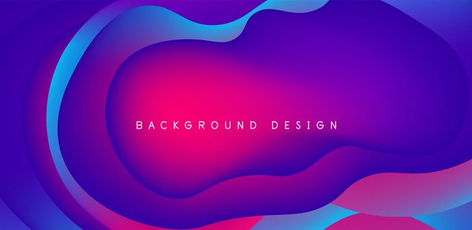 Abstract background fluid bubbles and wave elements. Template for covers 스톡 일러스트