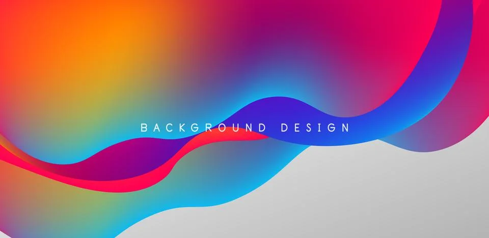 Abstract background fluid bubbles and wave elements. Template for covers 스톡 일러스트