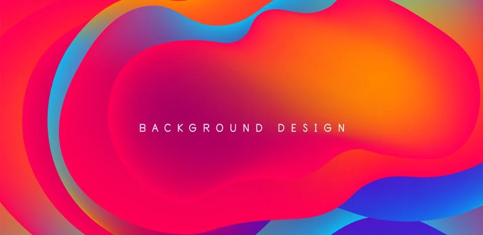 Abstract background fluid bubbles and wave elements. Template for covers イラスト素材