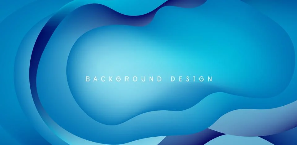 Abstract background fluid bubbles and wave elements. Template for covers 스톡 일러스트