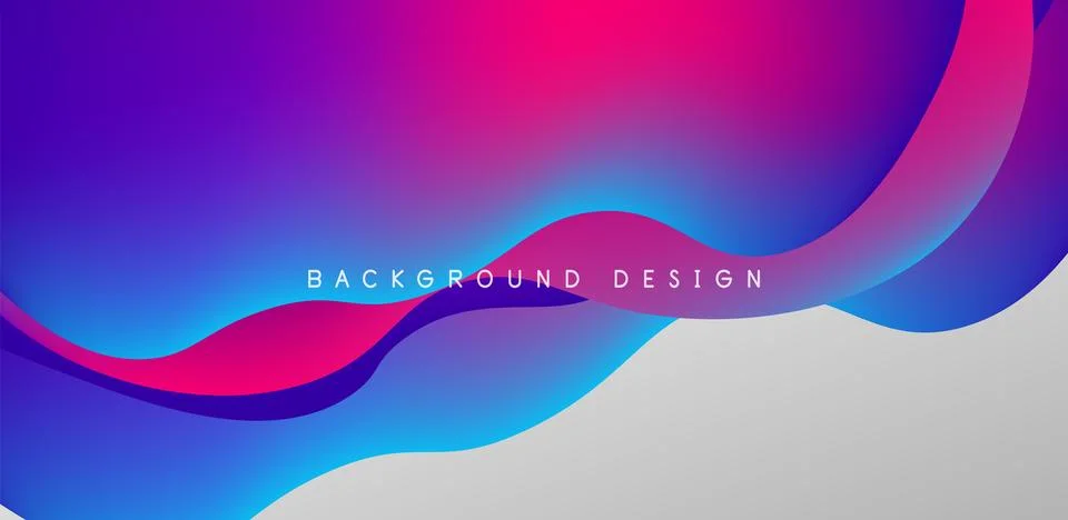 Abstract background fluid bubbles and wave elements. Template for covers 스톡 일러스트