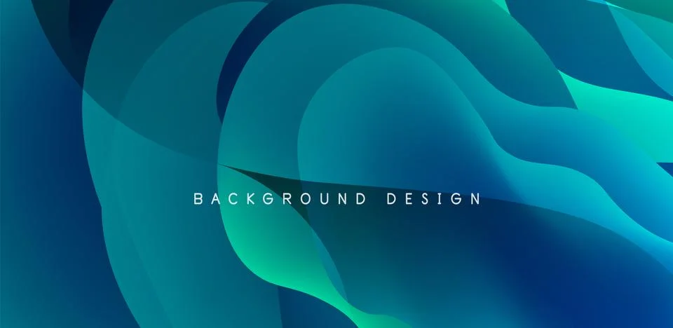 Abstract background fluid bubbles and wave elements. Template for covers 스톡 일러스트