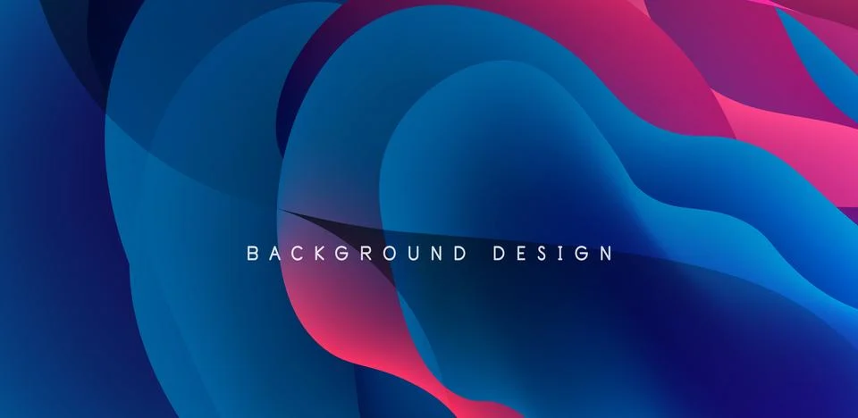 Abstract background fluid bubbles and wave elements. Template for covers イラスト素材