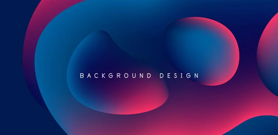 Abstract background fluid bubbles and wave elements. Template for covers 스톡 일러스트