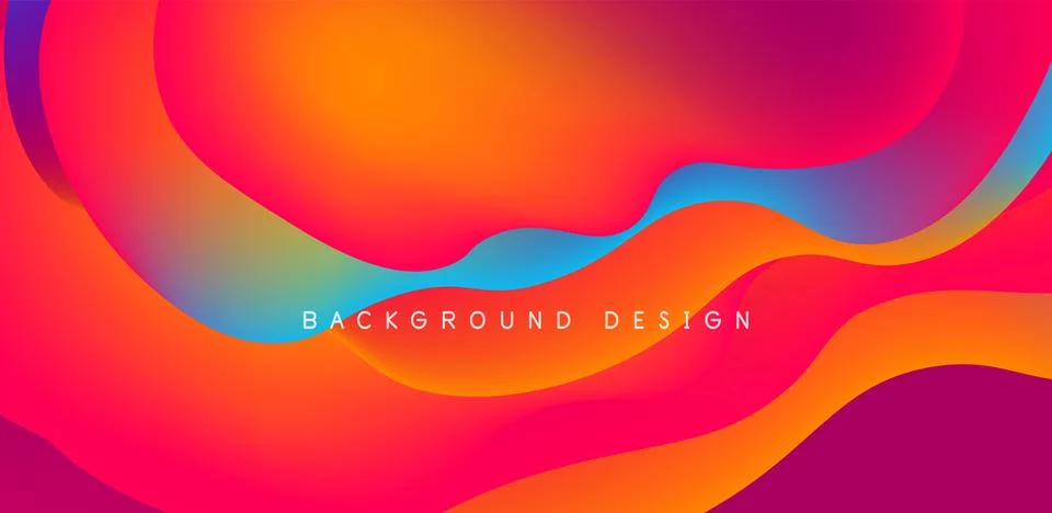 Abstract background fluid bubbles and wave elements. Template for covers 스톡 일러스트