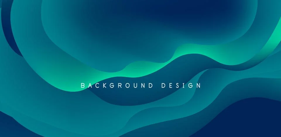 Abstract background fluid bubbles and wave elements. Template for covers イラスト素材