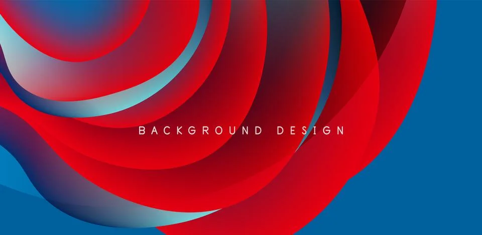 Abstract background fluid bubbles and wave elements. Template for covers 스톡 일러스트