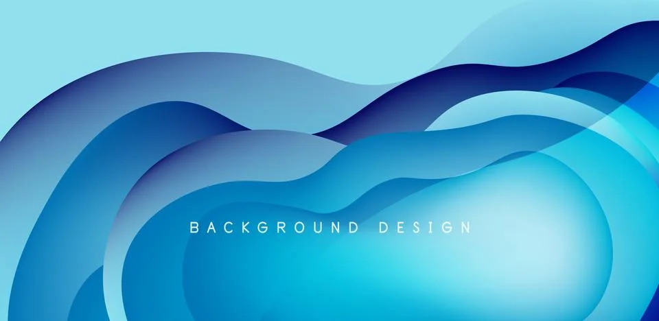 Abstract background fluid bubbles and wave elements. Template for covers 스톡 일러스트