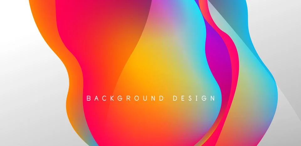 Abstract background fluid bubbles and wave elements. Template for covers 스톡 일러스트
