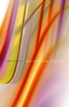 Abstract background - fluid color gradient waves, with dynamic motion line Stock Illustration