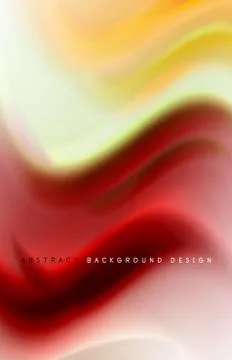 Abstract background - fluid color gradient waves, with dynamic motion line Stock Illustration