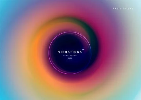 Abstract background with fluid colorful gradient Illustrazione stock