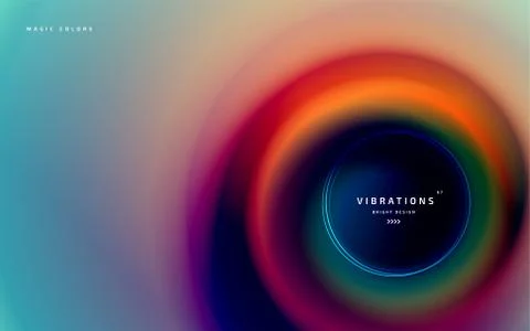 Abstract background with fluid colorful gradient Stock Illustration