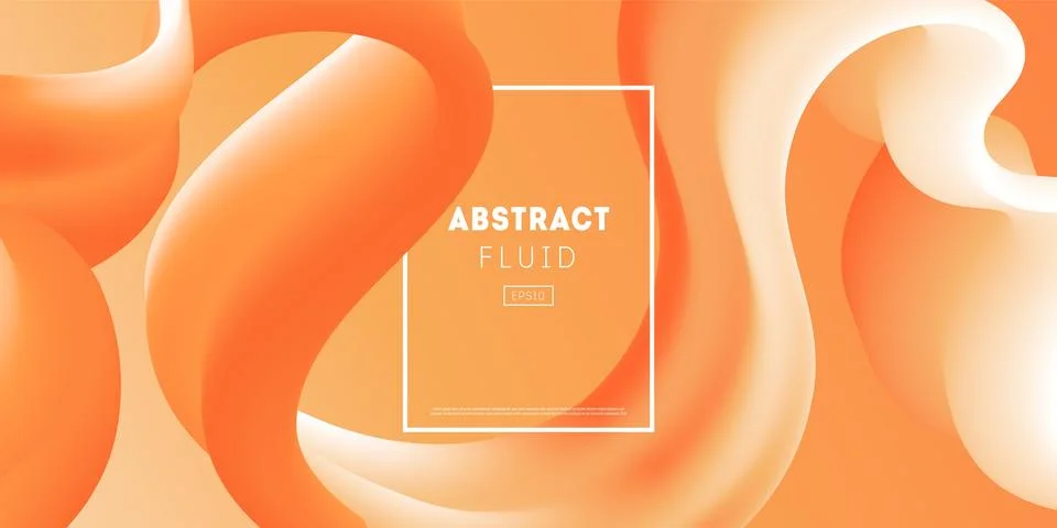 Abstract background, fluid elements in motion. Bright wavy shapes. Illustrazione stock