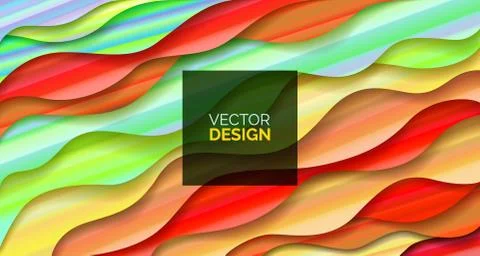 Abstract background Fluid Geometric design with liquids and shapes. Trendy Stock Illustration