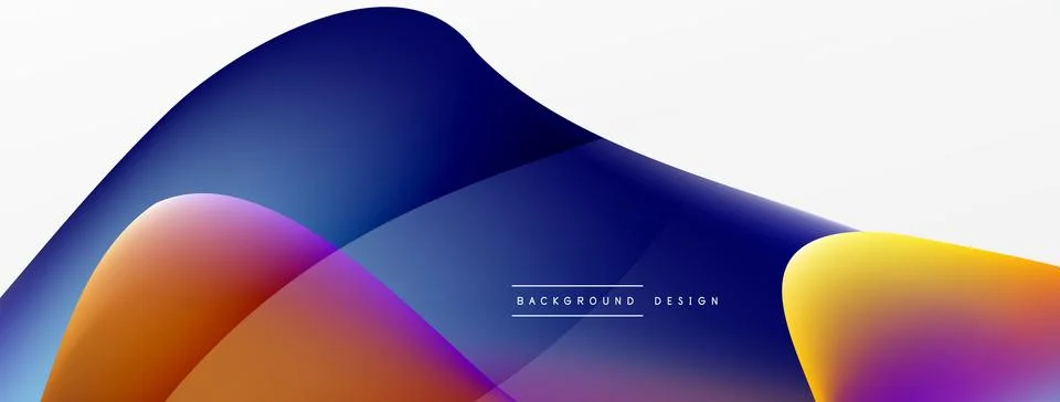 Abstract background. Fluid gradient color wave template for wallpaper, banner Illustrazione stock