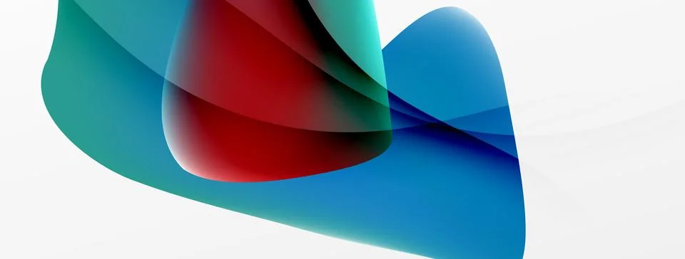 Abstract background. Fluid gradient color wave template for wallpaper, banner Ilustração Stock