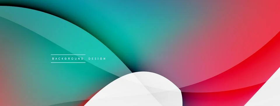 Abstract background. Fluid gradient color wave template for wallpaper, banner 스톡 일러스트