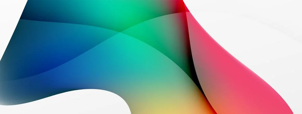 Abstract background. Fluid gradient color wave template for wallpaper, banner 스톡 일러스트