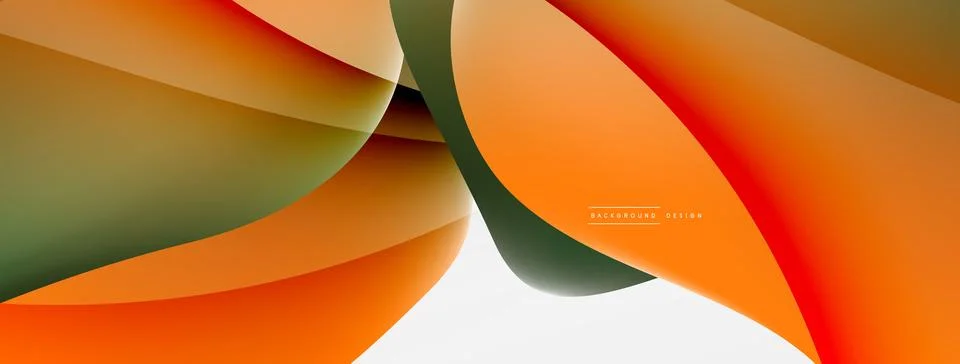 Abstract background. Fluid gradient color wave template for wallpaper, banner Ilustração Stock