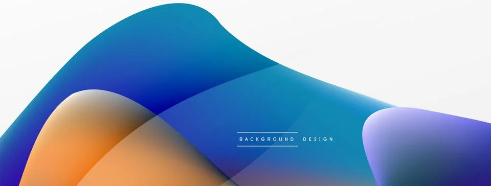 Abstract background. Fluid gradient color wave template for wallpaper, banner 스톡 일러스트