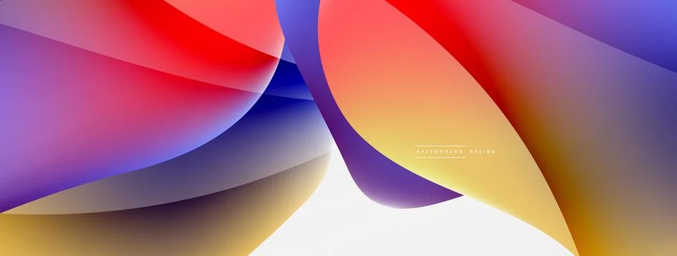 Abstract background. Fluid gradient color wave template for wallpaper, banner Stockillustratie
