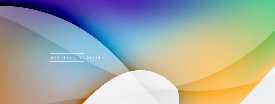 Abstract background. Fluid gradient color wave template for wallpaper, banner 스톡 일러스트