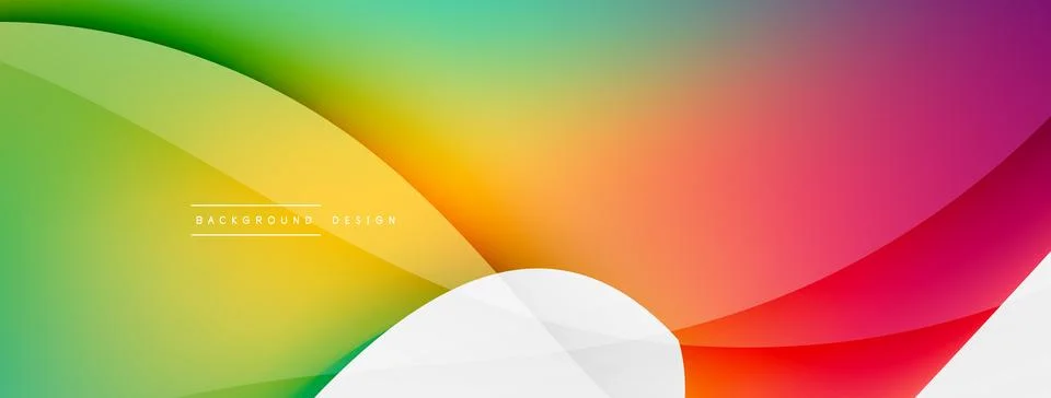 Abstract background. Fluid gradient color wave template for wallpaper, banner Illustrazione stock