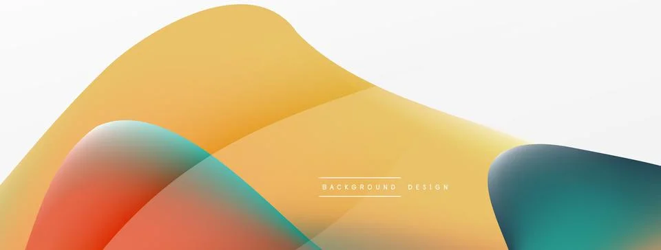 Abstract background. Fluid gradient color wave template for wallpaper, banner 스톡 일러스트
