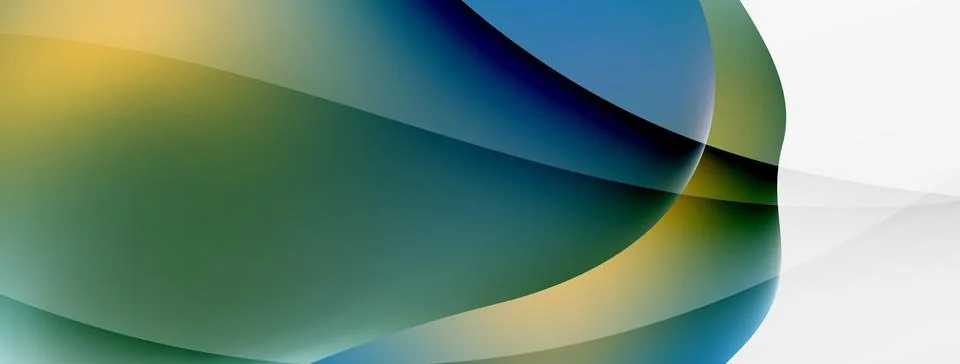 Abstract background. Fluid gradient color wave template for wallpaper, banner Ilustração Stock