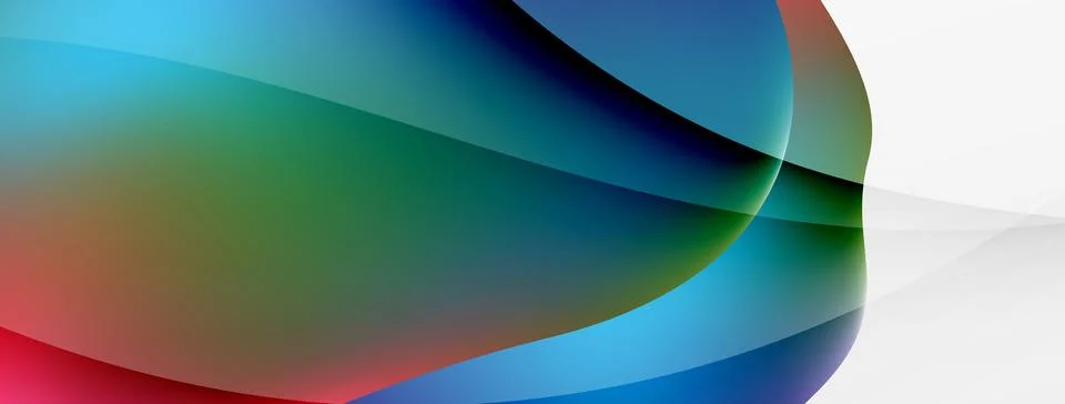 Abstract background. Fluid gradient color wave template for wallpaper, banner Illustrazione stock