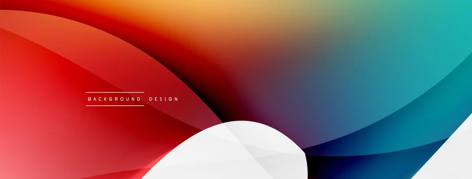 Abstract background. Fluid gradient color wave template for wallpaper, banner 스톡 일러스트
