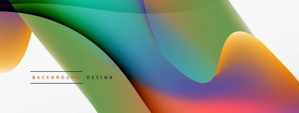 Abstract background. Fluid gradient color wave template for wallpaper, banner イラスト素材