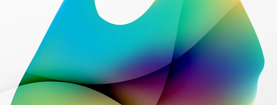 Abstract background. Fluid gradient color wave template for wallpaper, banner Illustrazione stock