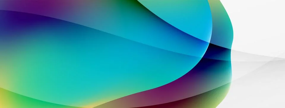 Abstract background. Fluid gradient color wave template for wallpaper, banner Stockillustratie