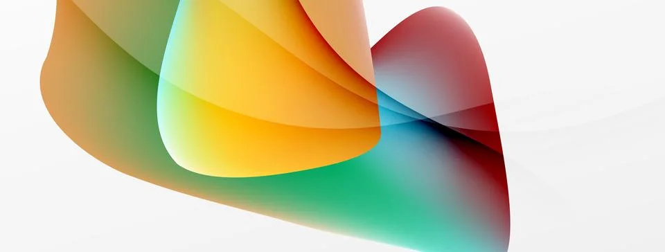 Abstract background. Fluid gradient color wave template for wallpaper, banner Ilustração Stock