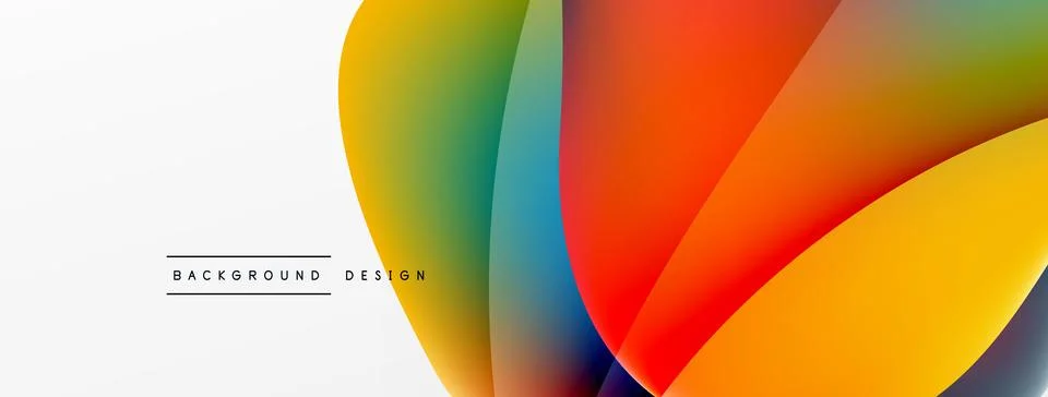 Abstract background. Fluid gradient color wave template for wallpaper, banner Illustrazione stock