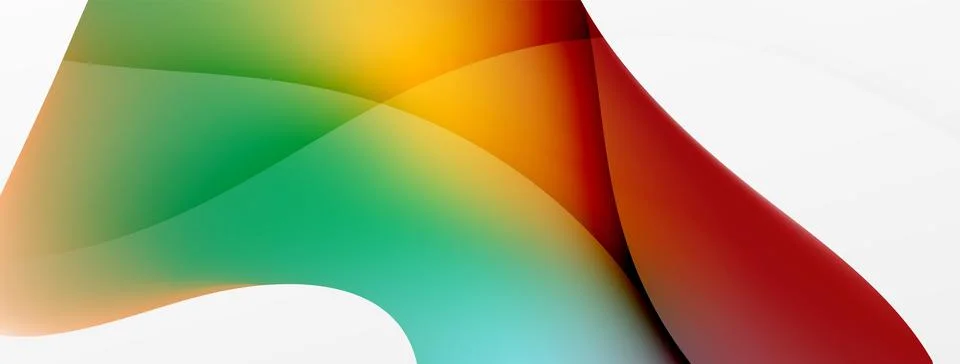 Abstract background. Fluid gradient color wave template for wallpaper, banner Illustrazione stock